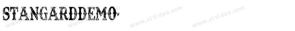 StangardDEMO字体转换
