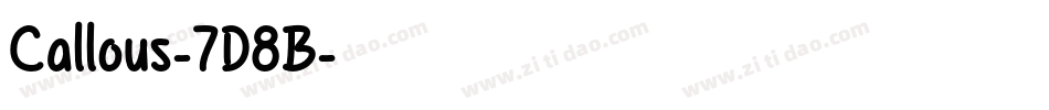 Callous-7D8B字体转换