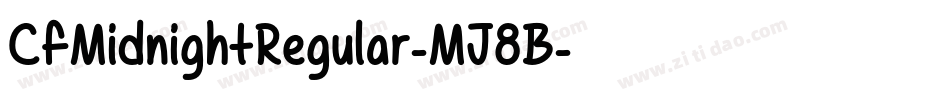 CfMidnightRegular-MJ8B字体转换
