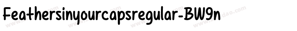 Feathersinyourcapsregular-BW9n字体转换