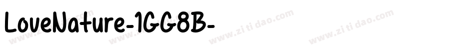 LoveNature-1GG8B字体转换
