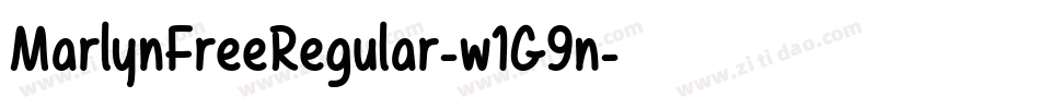 MarlynFreeRegular-w1G9n字体转换