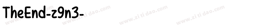 TheEnd-z9n3字体转换
