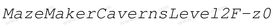 MazeMakerCavernsLevel2F-z0dD字体转换