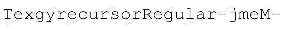 TexgyrecursorRegular-jmeM字体转换