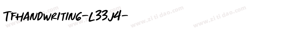 TfHandwriting-L33J4字体转换