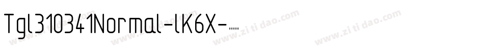Tgl310341Normal-lK6X字体转换