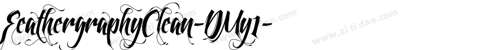 FeathergraphyClean-DMy1字体转换