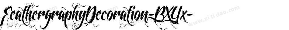 FeathergraphyDecoration-BXYx字体转换