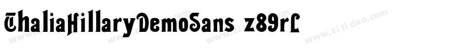 ThaliaHillaryDemoSans-z89rL字体转换