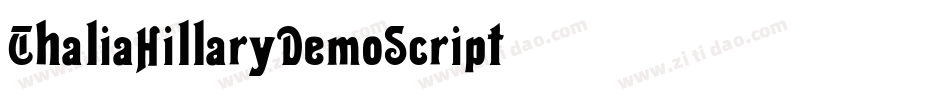 ThaliaHillaryDemoScript字体转换