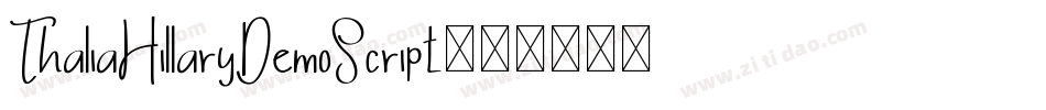 ThaliaHillaryDemoScript字体转换