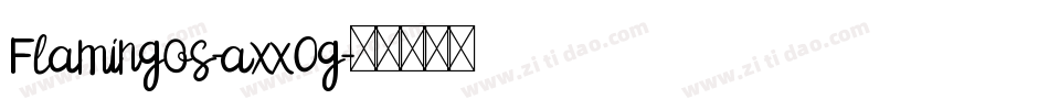 Flamingos-axxOg字体转换