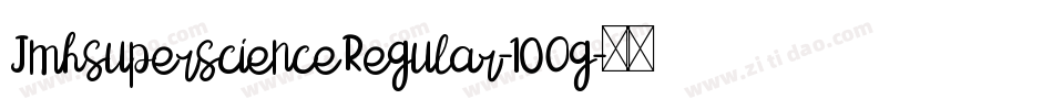 JmhsuperscienceRegular-10Og字体转换