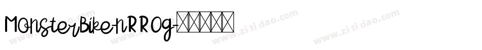 MonsterBike-nRROg字体转换