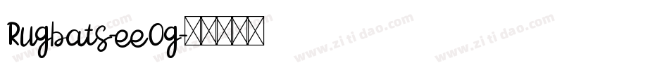 Rugbats-eeOg字体转换