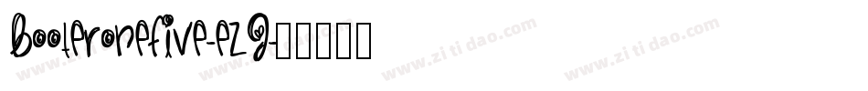 BooterOneFive-EZj字体转换 BooterOneFive-EZj字体转换