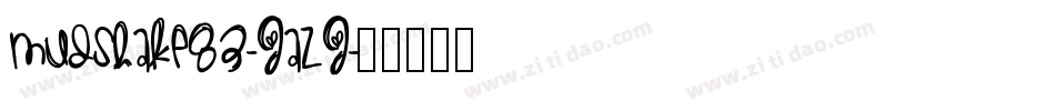 Mudshake83-JaZj字体转换