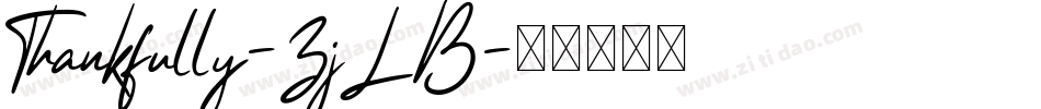 Thankfully-ZjLB字体转换