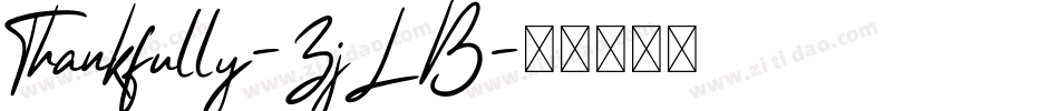 Thankfully-ZjLB字体转换