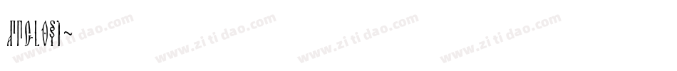 ANGLOS1字体转换