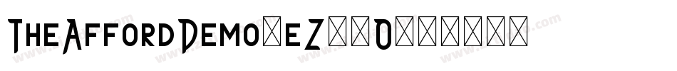 TheAffordDemo-eZ94O字体转换