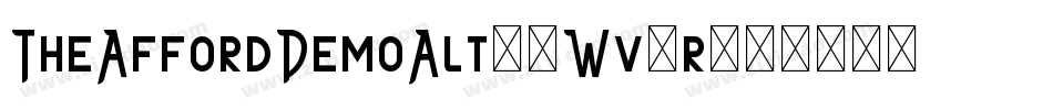 TheAffordDemoAlt-0Wv1r字体转换