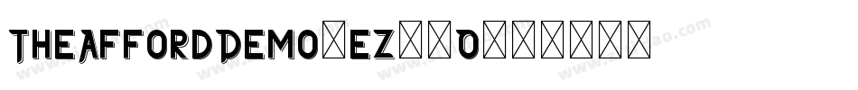 TheAffordDemo-eZ94O字体转换