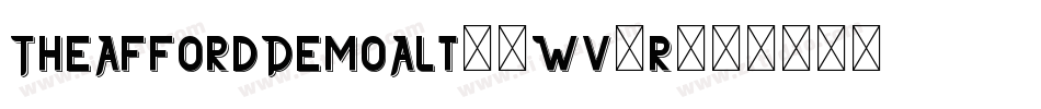 TheAffordDemoAlt-0Wv1r字体转换