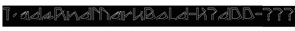 TradeAndMarkBold-K7dDD字体转换