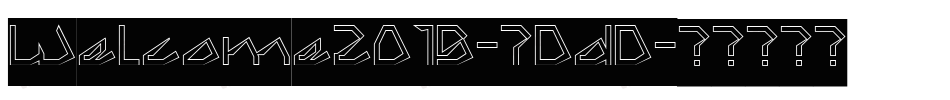 Welcome2019-7DdD字体转换