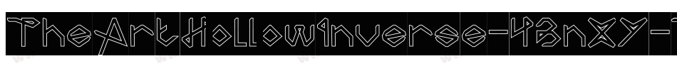 TheArtHollowInverse-4BnXY字体转换