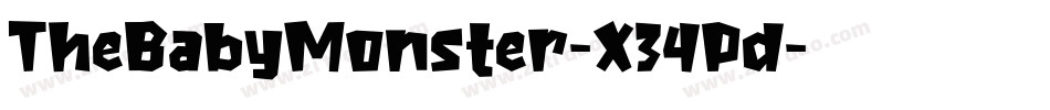 TheBabyMonster-X34Pd字体转换