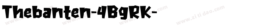 Thebanten-4BgRK字体转换