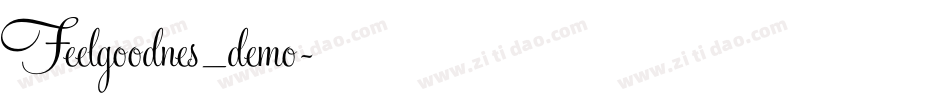 Feelgoodnes_demo字体转换