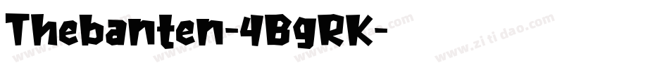 Thebanten-4BgRK字体转换