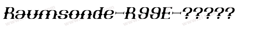 Raumsonde-R99E字体转换