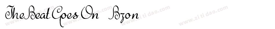 TheBeatGoesOn-Bzon字体转换