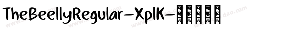 TheBeellyRegular-XplK字体转换