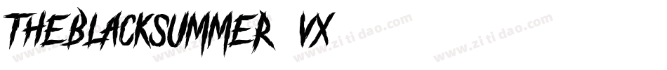 TheBlackSummer-1VX0字体转换