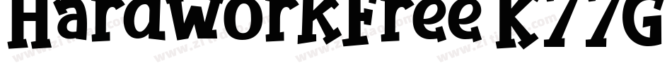 HardworkFree-K77GW字体转换