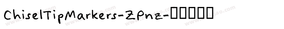 ChiselTipMarkers-ZPnz字体转换