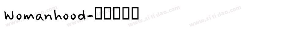 Womanhood字体转换