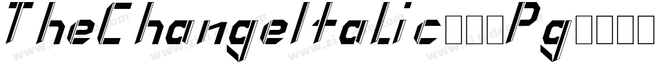 TheChangeItalic-8APg字体转换