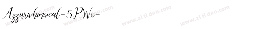 Azzurwhimsical-5PWx字体转换