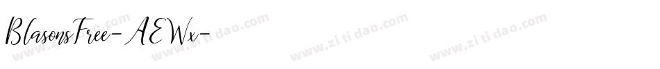 BlasonsFree-AEWx字体转换