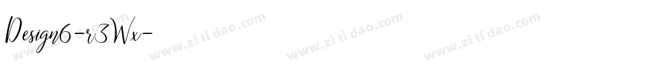 Design6-r3Wx字体转换
