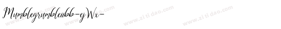 Mumblegrumbleiibb-ejWx字体转换