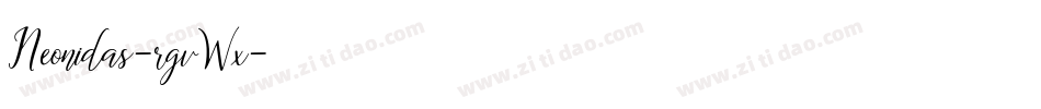 Neonidas-rgvWx字体转换 Neonidas-rgvWx字体转换