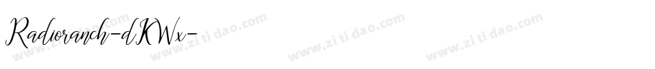 Radioranch-dKWx字体转换